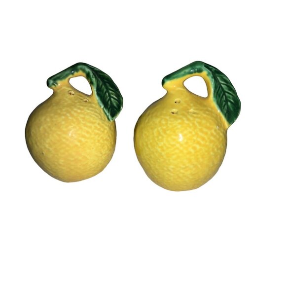 Lemon Salt & Pepper Shaker Set-  Japan Vintage - Picture 1 of 8